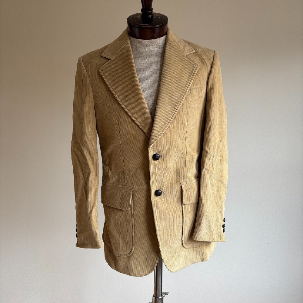 Montgomery Ward Corduroy Blazer‎ Vintage Sport Coat Jacket Sz 38 M Made in Japan